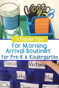 Building classroom routines begins first thing in the morning when the students arrive and continues throughout the day. As teachers, we know that routines are so important in an early childhood classroom, and a solid morning routine can set the tone for the entire day. Start the school day with a more peaceful, less stressful environment with these simple and effective teacher tips for morning arrival routines!