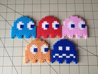 PacMan Bead Sprite Set  Ghosts by ToughTurtles on Etsy, $10.00