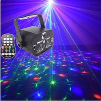 60 Patterns Laser Stage Light LED Disco Light DJ Moving Head Laser Projection Lamp Stage Lighting - USB Direct