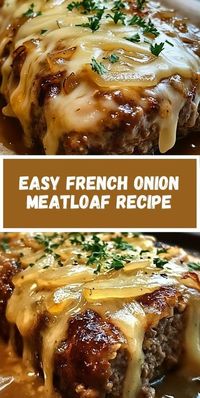 Looking for a simple but flavorful dinner recipe? Try this French Onion Meatloaf. With just a few ingredients like Swiss cheese and French onion soup mix, you can whip up a delicious meatloaf in no time