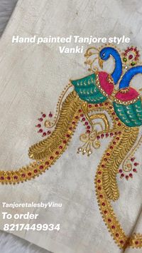 Tanjore atyle painting on fabric