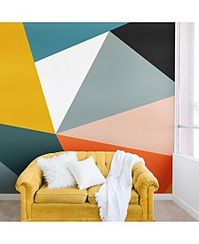 Deny Designs Old Art Studio Modern Geometric No.49 8'x8' Wall Mural & Reviews - Wallpaper - Home Decor - Macy's