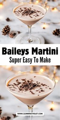 Rich, creamy, and decadent, the Baileys Martini is the ultimate holiday indulgence. This velvety cocktail combines Baileys Irish Cream with a touch of vodka, creating a smooth, luxurious drink that’s perfect for dessert or after-dinner sipping. Topped with a chocolate swirl or dusted with cocoa powder, it’s a festive favorite you’ll want to keep on your holiday rotation. Save this recipe for an elegant and easy-to-make treat!