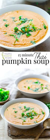 15 minute thai pumpkin soup - Healthy Seasonal Recipes