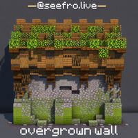 Mossy medieval minecraft wall