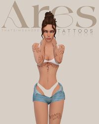 A R E S tattoos | thatsims4hore