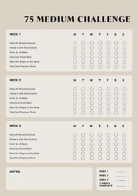 75 Medium Challenge, 75 Medium Challenge Tracker, Daily Habits, Habit Tracker, Digital File, A4/A3 Digital File - Etsy + #75_medium_challenge_tracker, #75_medium_challenge, #habit_tracker_digital, #fitness_tracker_printable, #diet_tracker, #75_medium, #challenge_tracker, #30_day_abs, #habit_tracker_printable