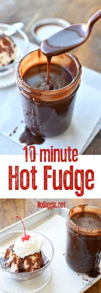 10 Minute Homemade Hot Fudge | NoBiggie.net