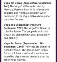 Virgo decans