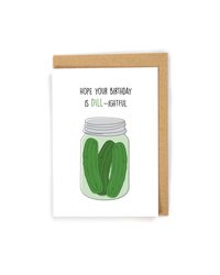 Funny Pickle Birthday Card Happy Birthday Card Pun Birthday - Etsy