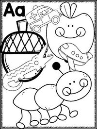 Make learning the alphabet fun with these review coloring pages.  This packet includes a coloring page for each letter of the alphabet.