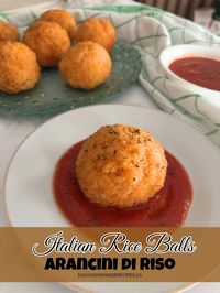 These Italian Arancini di Riso aka Arancini Siciliani are made with rice and stuffed with Peas and Mozzarella Cheese. And, yes, these are the ingredients that comfort food is made from.Rice Balls are often served as an appetizer and topped with a Marinara Sauce, for a delicious tangy flavor.If you like rice then you will want to try my recipe for Braciole di Riso, my Riso al Forno or Seafood Risotto.