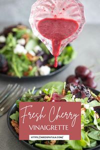 Using fresh fruits in homemade vinaigrettes is a great way to get a fresh pop of flavor! This simple cherry dressing is a great example. This dressing is light, but robust. It is also perfect for dressing up your next salad. Click for all the details and recipe.