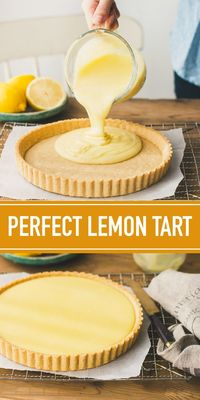 This traditional French lemon tart recipe has been a favorite in my family for years! It's made of a classic sweet tart crust and a creamy, dreamy lemon curd filling.