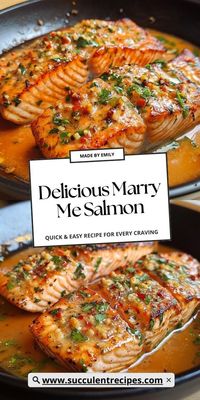 Whether it’s a date night or a celebration, Marry Me Salmon will wow your taste buds with its creamy, garlic-infused sauce and perfectly cooked salmon, creating an unforgettable experience.