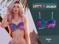 The Sims Resource - Life's A Beach Delmar Bikini Top