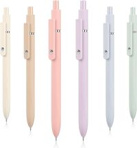 Amazon.com: Hapikalor Gel Pens, Fine Point Smooth Writing Pens for Office College School Supplies, Aesthetic Pens Black Ink Cute Pens Gifts for Women, Girls, Kids, Stocking Stuffers, Preppy Stuff, 0.5MM, 6 Pack : Office Products