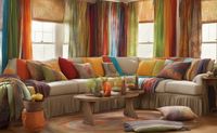 Far Out Hippie Curtains to Give Your Home Groovy Vibes - DreamyHomeStyle