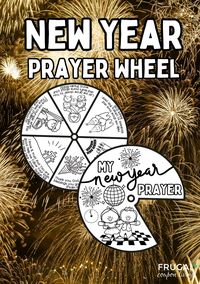 New Year Coloring Wheel for Kids | Christian New Year Craft | Sunday School Activity | Digital DownloadStart the new year with a meaningful and creative activity for your little ones! Our New Year Coloring Wheel is a wonderful way for children to reflect on God’s blessings, pray for guidance, and enter the new year with faith. Perfect for Sunday School, children's church, or homeschooling, this engaging craft combines creativity with heartfelt prayers that kids can color and assemble.What You Ge