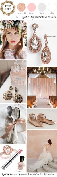 The Perfect Palette: Now Trending: Rose Gold and Blush Wedding Ideas