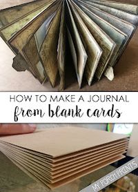 My Porch Prints: How To Make A Journal From Blank Cards