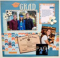 Traci Penrod's layout using Echo Park Paper's "All About A Boy" Collection.