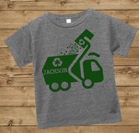 Garbage Truck Shirt Trash Birthday Recycle Tee Custom | Etsy