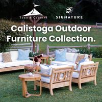 Inspired by classic English garden designs, our Calistoga Collection is the perfect way to elevate your outdoor space. With its timeless teak construction and elegant style, it’s ideal for creating a comfortable yet sophisticated event.

Whether you're planning a summer soirée or simply enjoying a night under the stars, this collection ensures your guests are surrounded by beauty and luxury. 

