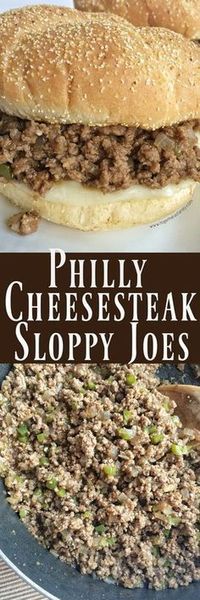 Philly Cheesesteak Sloppy Joes- try as a Casserole, or with gf buns