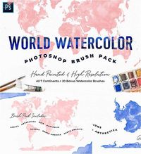 . #World_Watercolor #Photo_Stock_Images #Web_Project #North_And_South_America