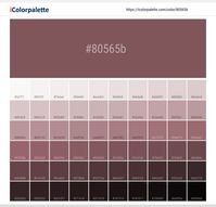 Color space information Pantone 18-1512 Tcx Rose Brown Color | Hex color Code #80565B. Similar Pantone Color name Information, Color Schemes, Light / Darkshades, Tones, Similar Colors , Preview the color and download Photoshop swatch and solid color background image