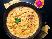 Gluten Free Cajun Shrimp and Corn Dip With Cream Cheese | A Sprinkling of Cayenne