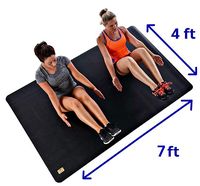 Amazon.com : Pogamat Large Exercise Mat and Yoga Mat - 84" x 48" x 1/4" Thick (7' x 4') Anti-Tear Workout Mat Types Of Exercises. Does Not Bunch Up While Working Out. Used With Or Without Shoes : Gateway