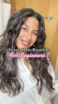 This is an easy wavy hair routine using one styling product to enhance your natural waves! The key is to apply a lightweight gel onto your soaking wet hair. I used Aveda Nutriplenish curl gel. Once that’s all scrunched in, you’ll micro plop with a cotton T-shirt for about 5 minutes then you could plop for 10 minutes (plop tutorial pinned on my feed!). After plopping, let your hair down to air dry completely without touching it then scrunch out the cast for softer looking waves. #wavyhair #wavyhairroutine #curlyhair #frizzyhair #naturalhair #hairtransformation