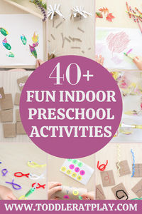 Easy, quick to prep and fun indoor activities for preschoolers. #preschoolactivities #indooractivities #easyactivitiesforkids #kidsactivities #indoorfun