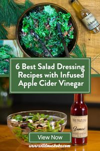 Try one of these 6 delicious salads using herbal-infused organic apple cider vinegar. And, if you are adventurous, you can integrate the wild foraged ingredients available over at www.wildmuskoka.com