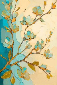 size: 18x12in Art Print: Almond Branch I by Avril Anouilh :