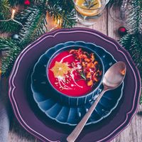 Weihnachtsmenü Teil I – Rote Bete Suppe mit Ingwer und Orange