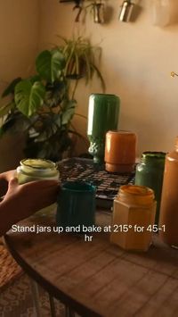 DIY tinted glass jars