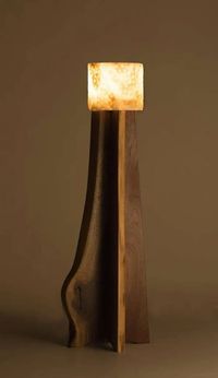 Stephen Downes, Copiaco, Pair of Alabaster and Walnut Table Lamps, USA, 2011 For Sale at 1stDibs | wood downes, porky hefer, wood-downes