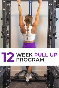 Achieve your first pull up in 12 weeks! This free, 12-week pull up program is designed to help you build strength, improve your technique, and master the pull up with good form. I personally went from doing 0 to 100 pull ups using this exact guide.