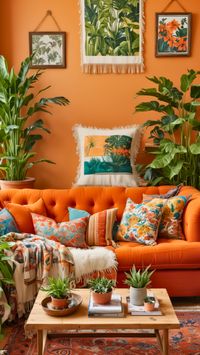 Looking for bold living room inspiration? These 20 orange couch ideas are perfect for adding a pop of color to your space. Whether you're into modern, boho, or classic decor, an orange couch can bring warmth and personality to any room. Click through for creative styling tips and design ideas!