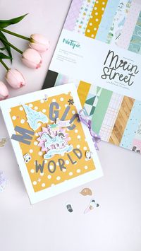 ✨ Plonge avec moi dans la magie Disney avec ce mini-album réalisé grâce à la superbe collection Main Street par  Mintopia @wilma_moon  @kimidori_shop 🏰🎠
J'ai adoré chaque petit détail de cette collection qui m'a replongée dans les souvenirs de ce weekend @disneylandparis qui remonte à 10 ans en arrière. 🌈🎢