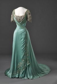 A late victorian, early Edwardian? dress belonging to Queen Maud of Norway