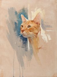 Pet Portrait Demonstration Painting • Coppini Academy Painting Workshop • Oil on Linen • 12” x 16" • 90 Minutes • Available at www.PatrickSaunders.com