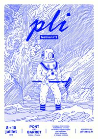 Yannis Frier. Affiche pour le festival PLI. 2016