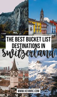 Traveling to Switzerland means discovering a country full of wonderful landscapes. Some spots definitely stand out, so here's a selection of the 20 best destinations to go in Switzerland! switzerland travel guide | where to go in Switzerland | travel tips for switzerland | cutest towns in Switzerland | bucket list locations for Switzerland