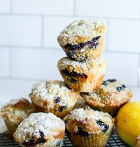 Blueberry Avocado Muffins (with Crumble Topping) - Thriving Home