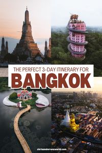 Bangkok for first timers can often be overwhelming, so that’s why we have decided to break everything down into this travel guide. While we have spent upwards of 2-3 weeks in Bangkok over the past few years, we recommend most people spend at least 3 days in the capital city.   .  .  bangkok itinerary | what to do in bangkok | where to stay bangkok | best places to stay bangkok | things to do in bangkok | thailand best places to visit | thailand aesthetic | bangkok pictures