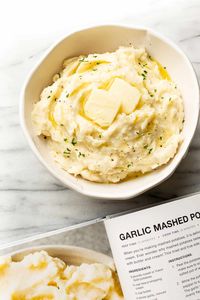 Easy Garlic Mashed Potatoes